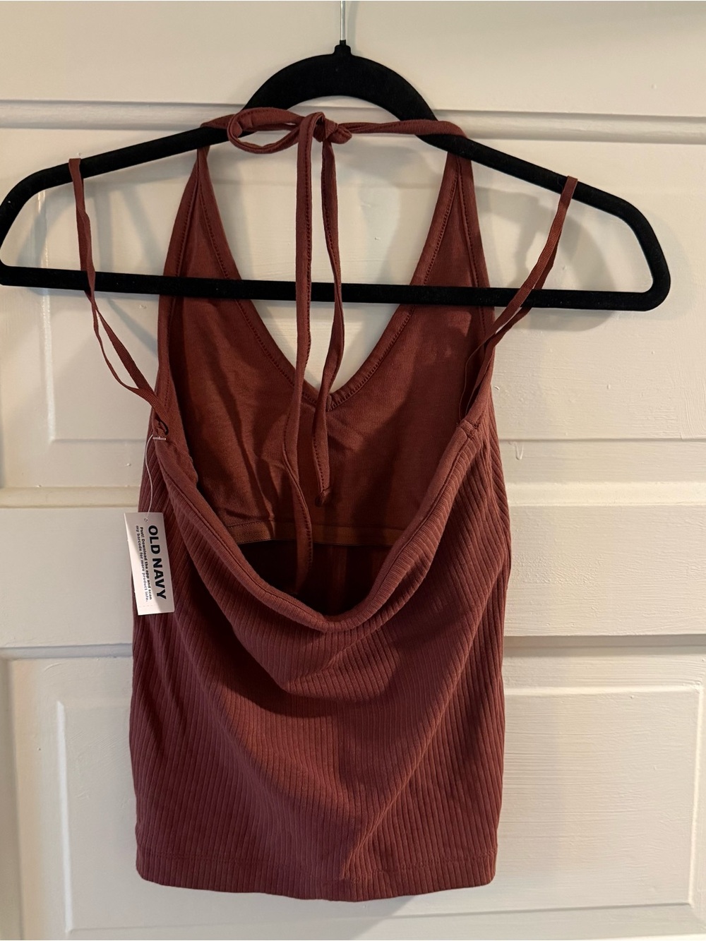 NEW | Ribbed V-Neck Halter Tank Top - Picture 4 of 4